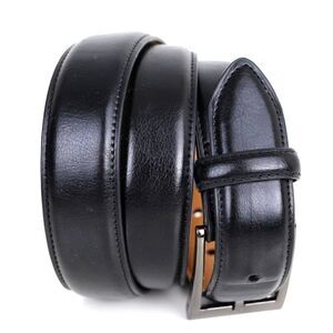 DOCKERS BLACK GENUINE LEATHER 1 1/8"Wd CASUAL DRESS MEN'S BELT Sz 34/85 (F89